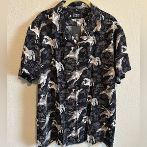 Straight To Hell button down - Crane